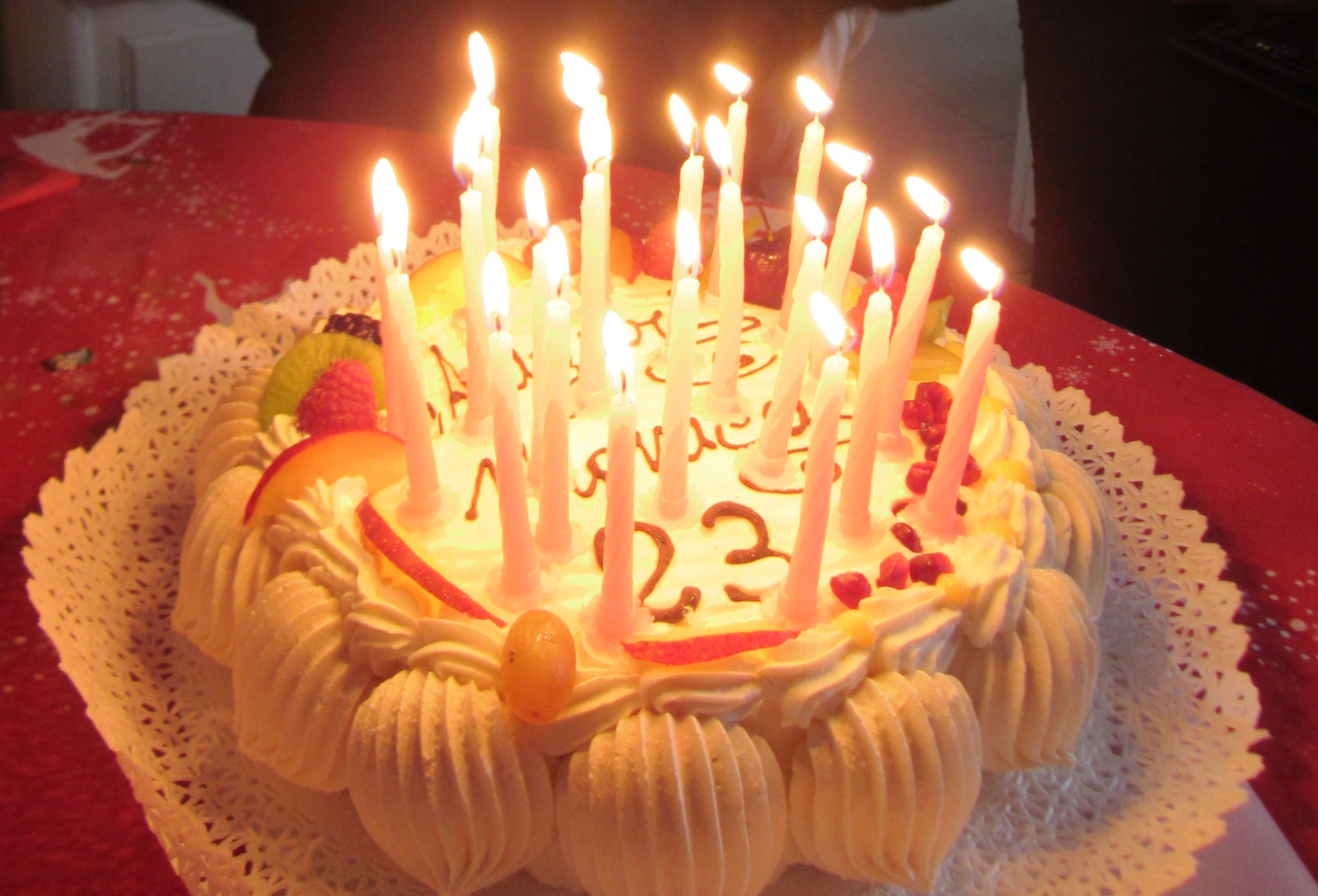 photos of birthday cakes with candles
