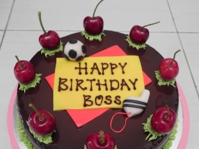 Birthday Wishes For Boss With Cake