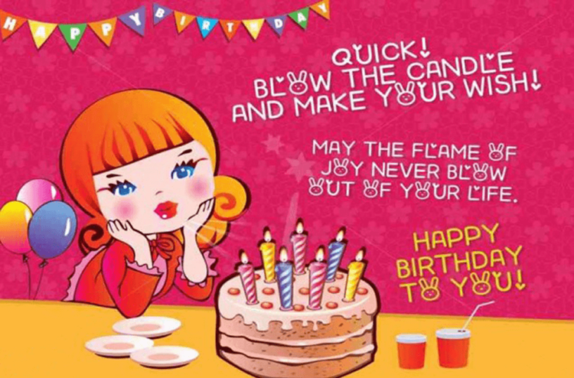 70 Best Birthday Girl Quotes and Wishes With Images \u2013 Quotes Yard