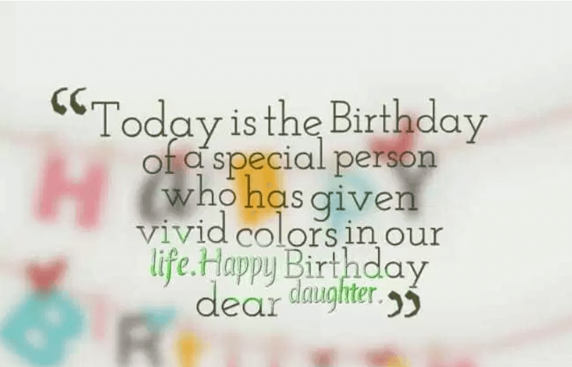Happy Birthday Sentiments To Daughter