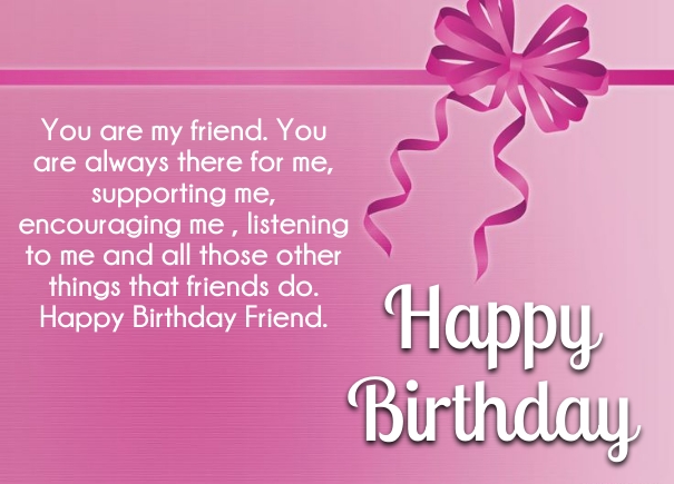 birthday message for friend