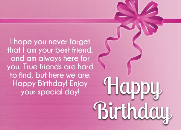 50 Birthday Wishes for Best Friends with Images 2023 - Quotes Yard