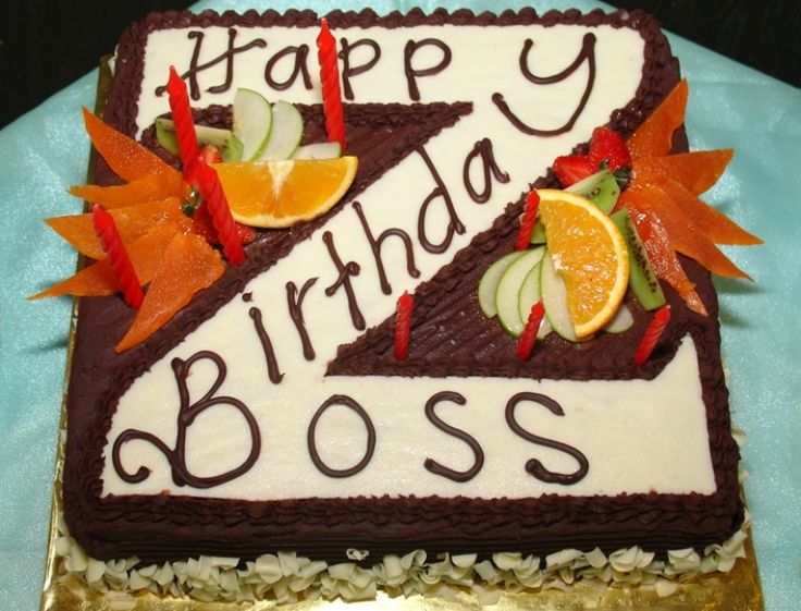 Birthday Cake Design for Boss