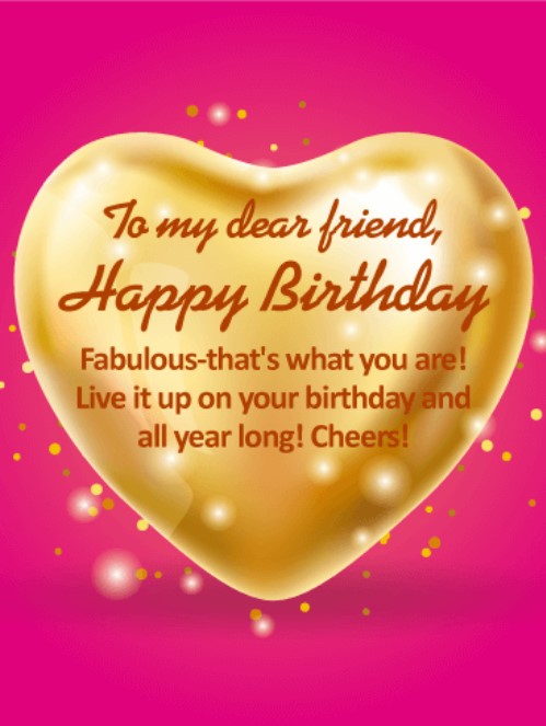 50 Best Happy Birthday Greetings to a Friend - Quotes Yard