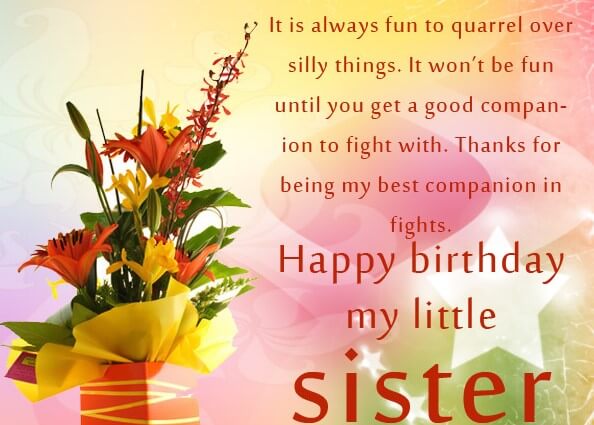 Birthday Greetings Quotes For Sister