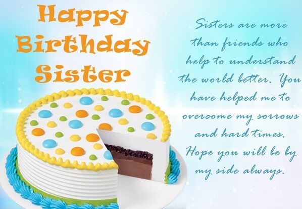 Birthday Quotes For Only Sister