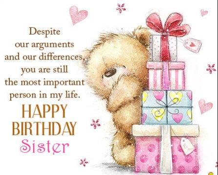 Birthday Quotes For Sister From Sister