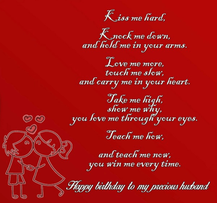 Happy Birthday Poems For Husband