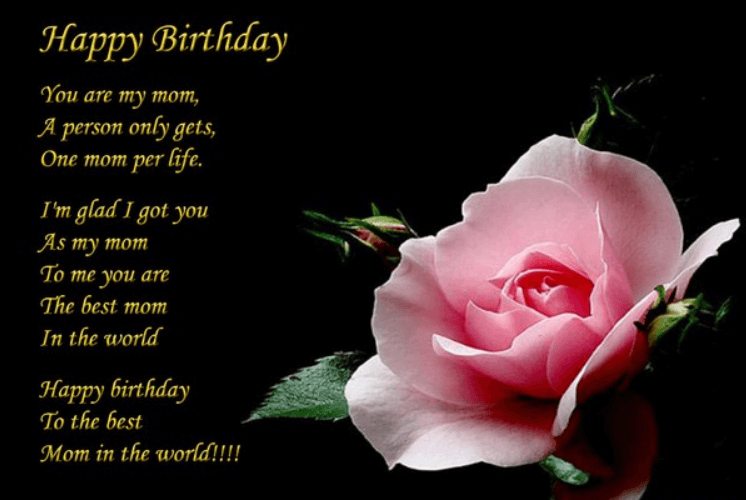 Happy Birthday Poems For Mother