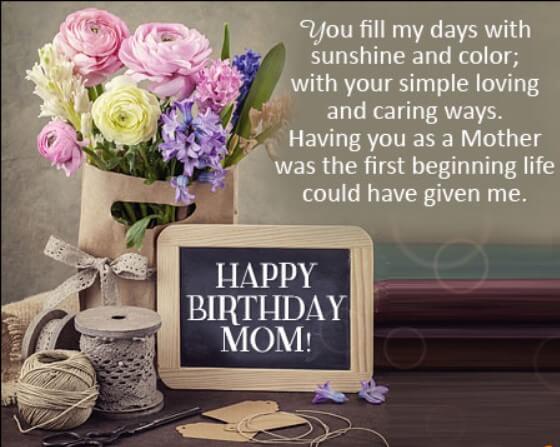 Birthday Quotes For Mom On Her Birthday