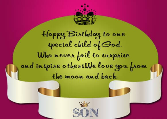 Birthday Wishes For Son From Mother