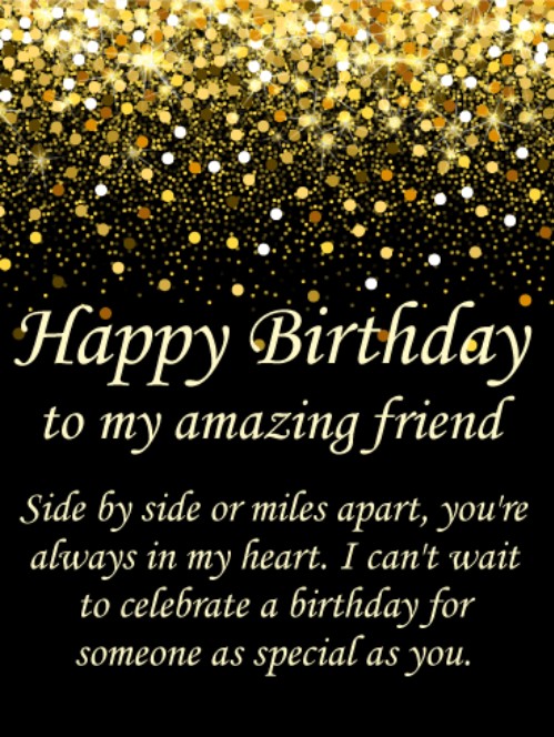 50 Best Happy Birthday Greetings to a Friend - Quotes Yard