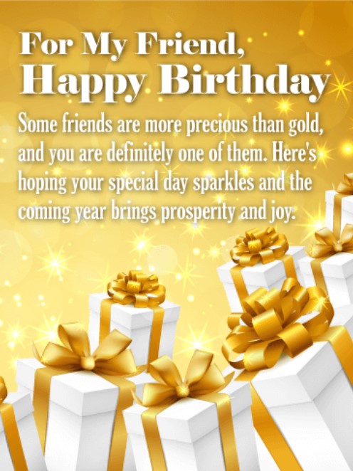 50 Best Happy Birthday Greetings to a Friend - Quotes Yard