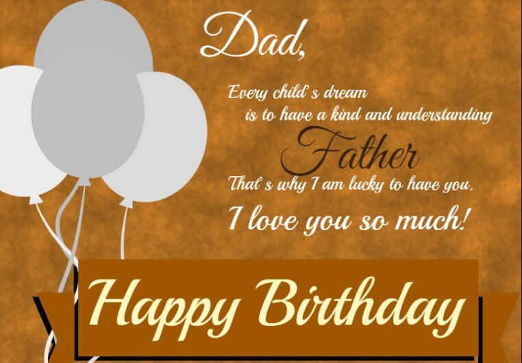 Happy Birthday Dad From Daughter Letter