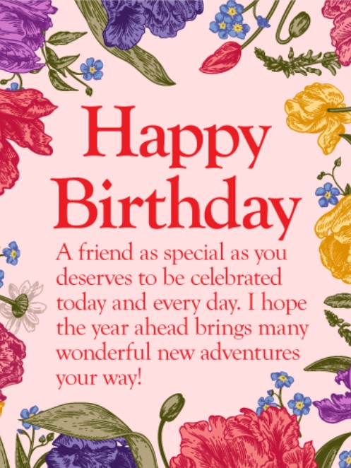 50 Best Happy Birthday Greetings To A Friend Quotes Yard