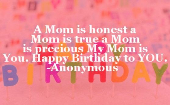 Short Birthday Quotes For Mom From Daughter