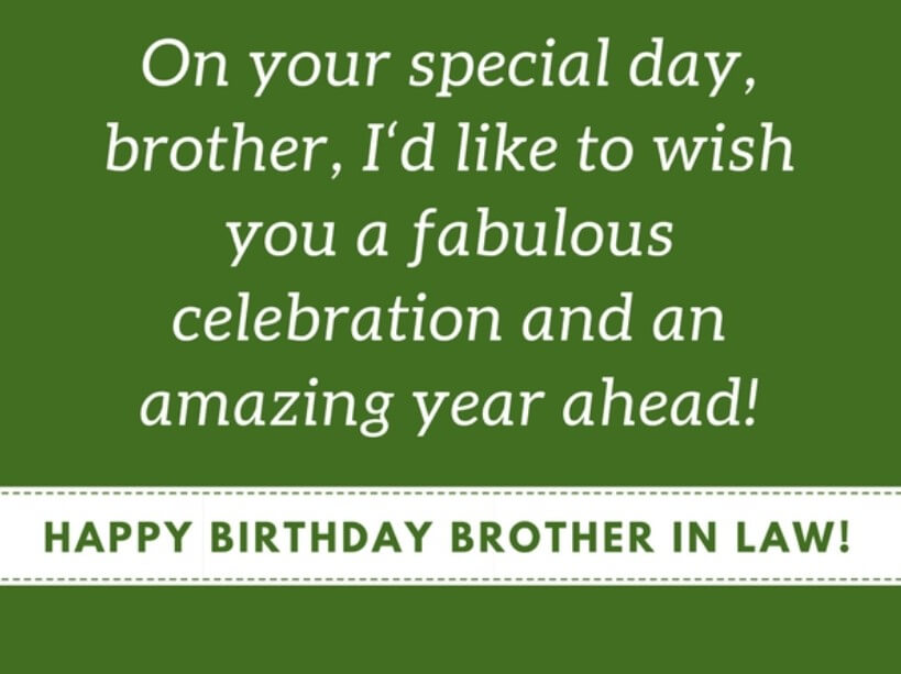 Birthday Wish Images For Brother In Law