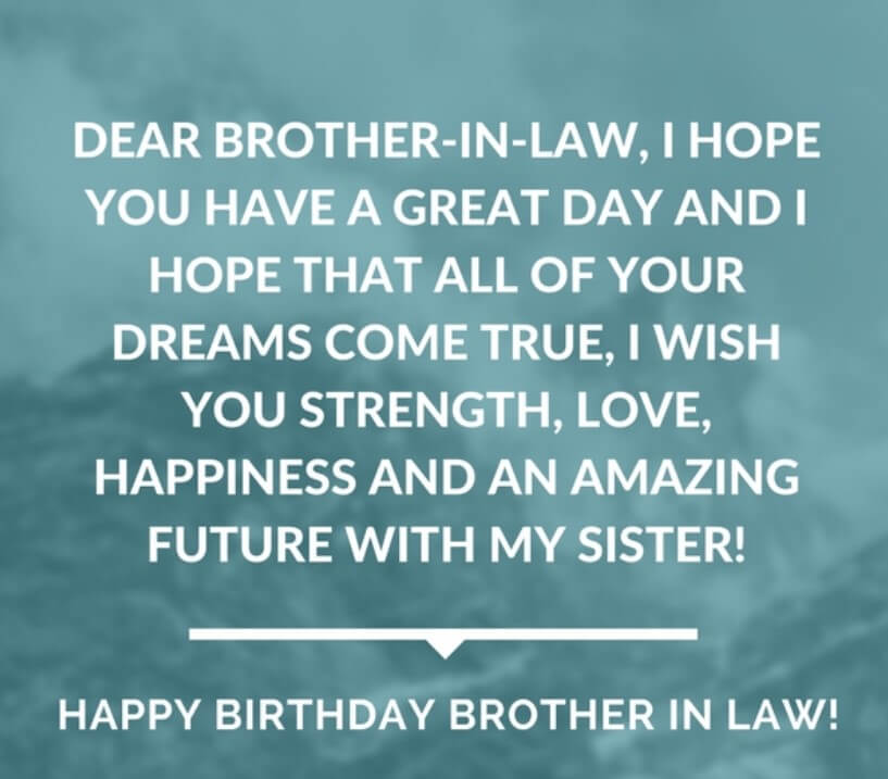 Birthday Wishes For Brother In Law To Be