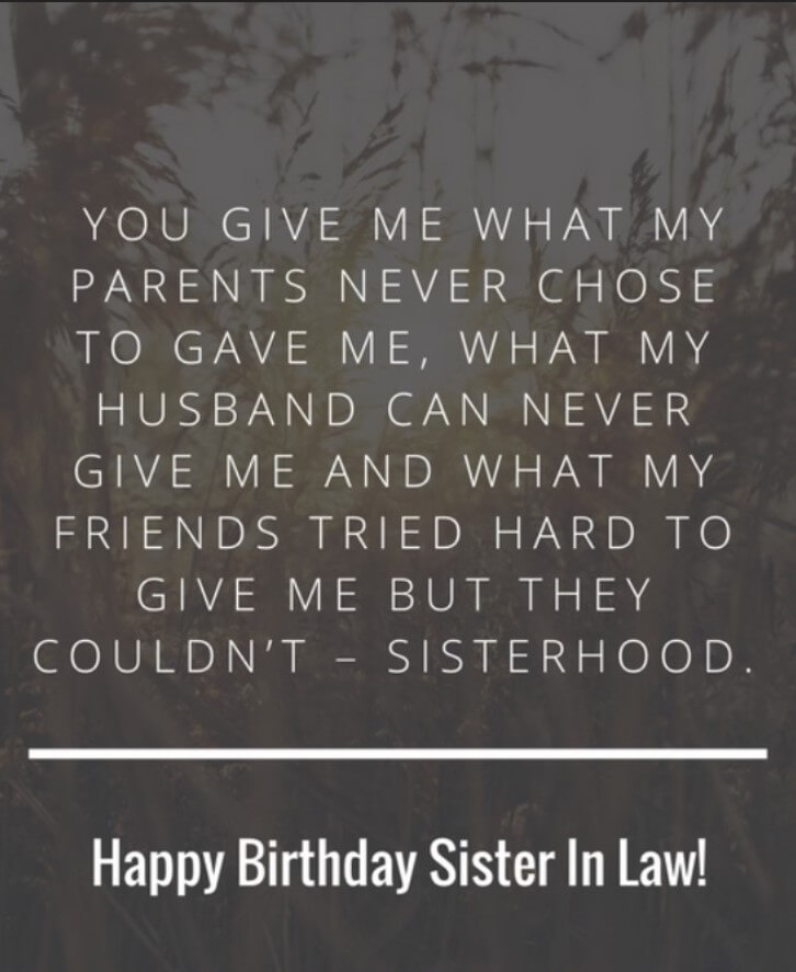 Happy Birthday Sister In Law Quotes Pictures