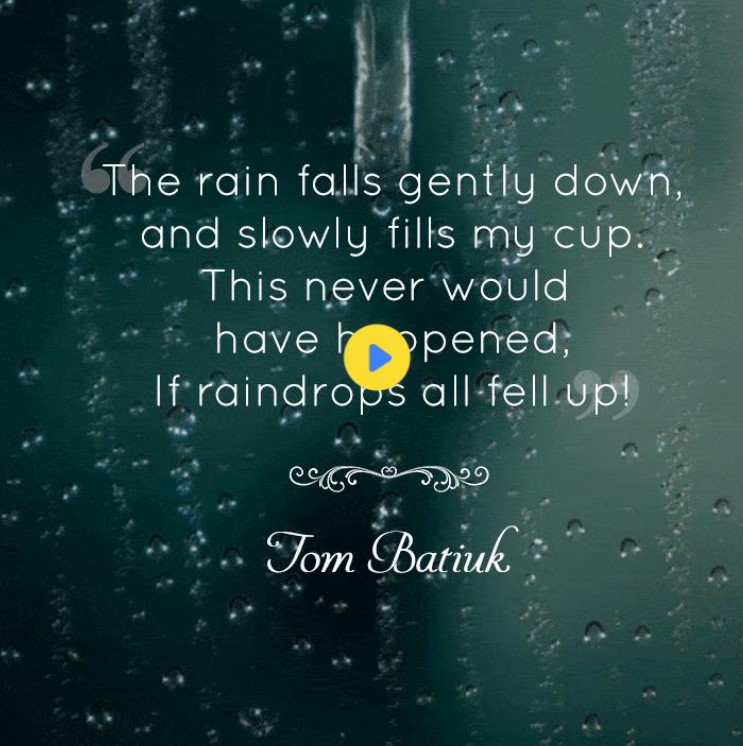 essay on a rainy day with quotations
