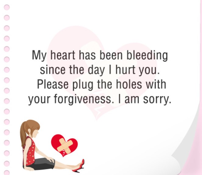 Sweet Sorry Message For Boyfriend