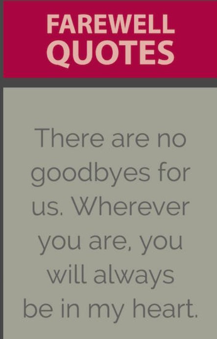 Farewell Quotes For Friends