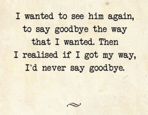 Goodbye Saying