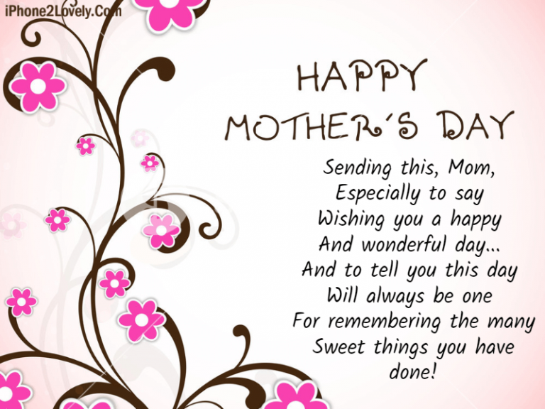 50 Short Mother Day Poems 2022 - Quotes Yard