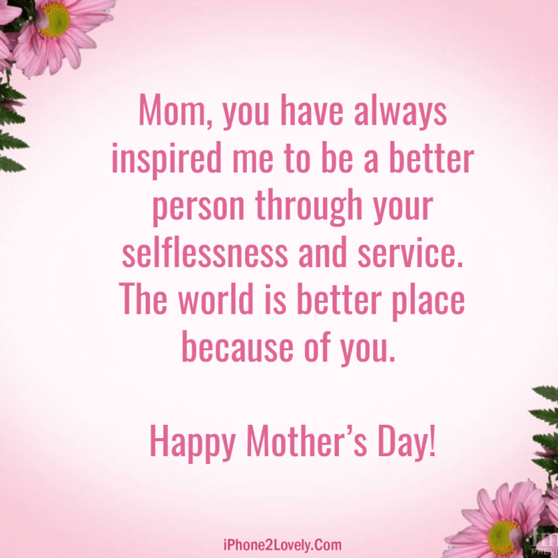 Cute Mothers Day Messages Image