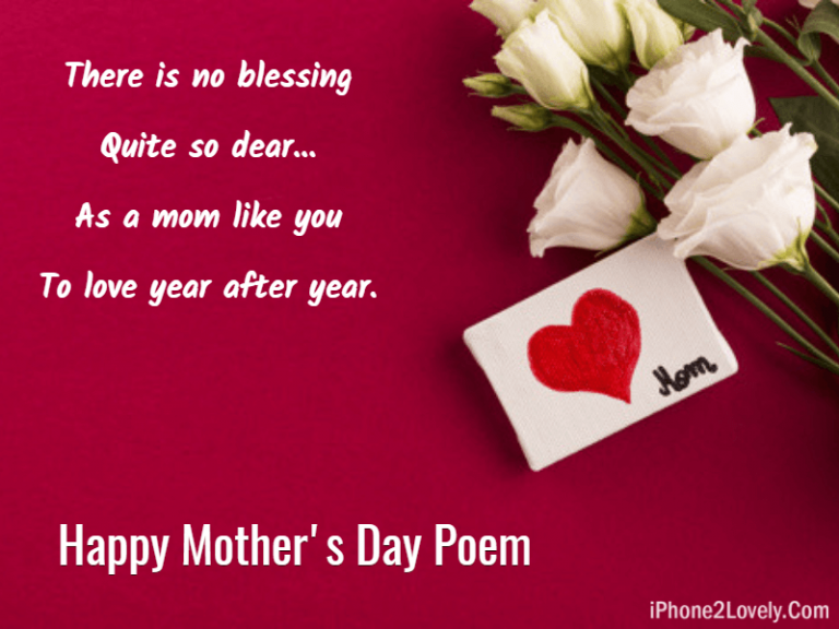 50 Short Mother Day Poems 2022 - Quotes Yard