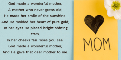 Poem For Lovely Mom For Mothers Day