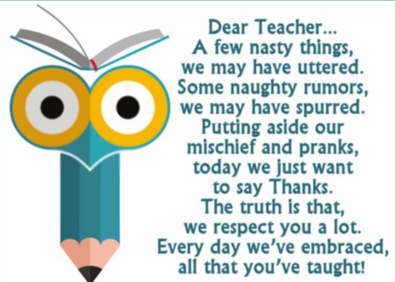 Teacher Retirement Poems