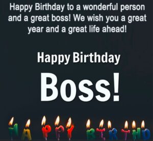 30+ Best Boss Birthday Wishes & Quotes with Images